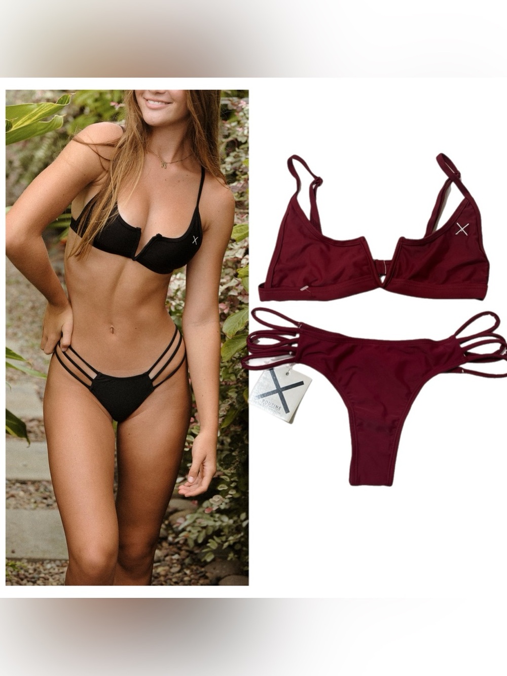 Boutine LA Bikini Set in Plum SIZE:SMALL